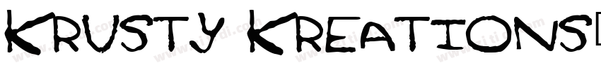 Krusty Kreations字体转换